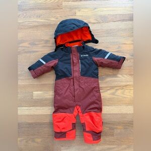 Columbia Infant Buga III Snowsuit Black and Red - 18m
